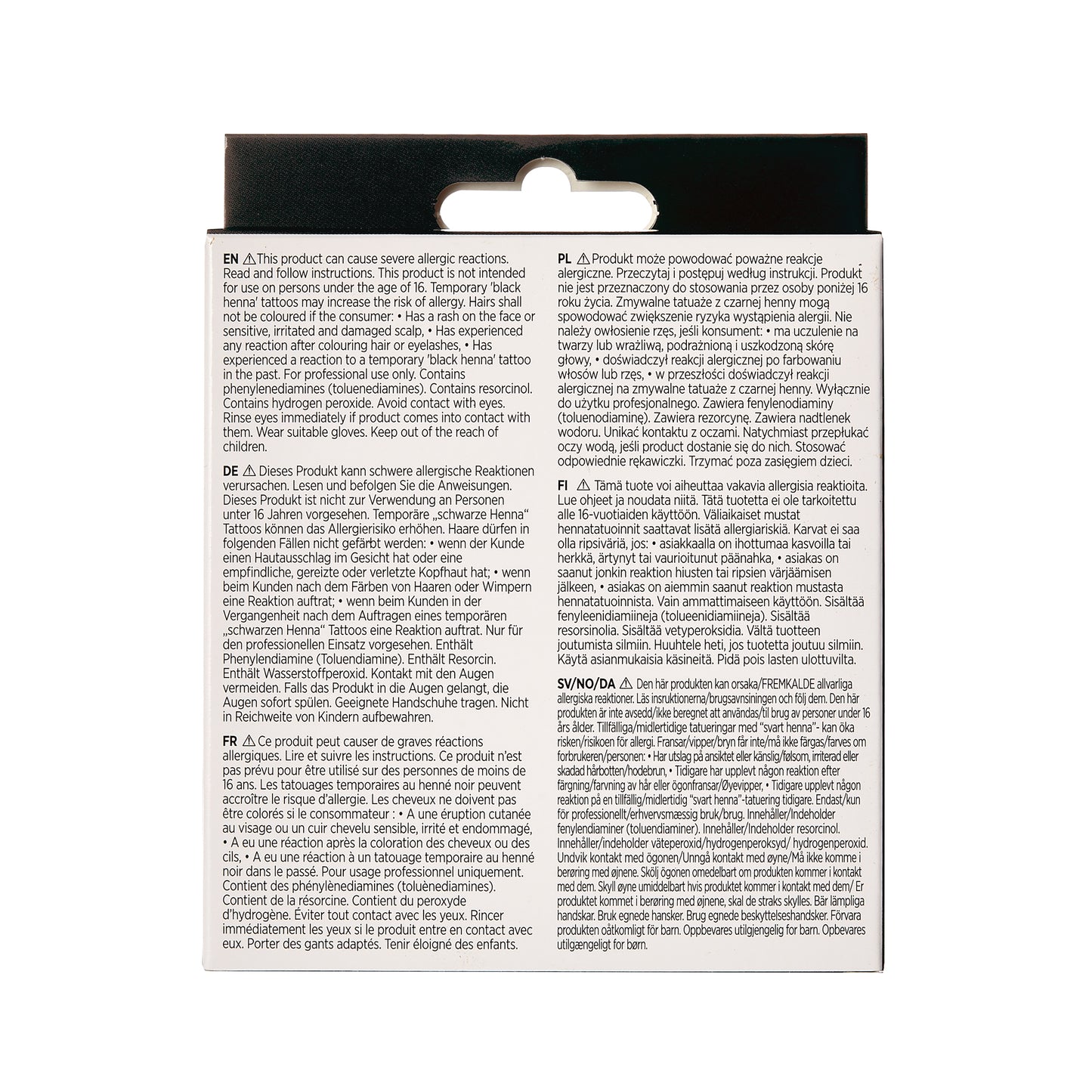 Brow Tint Diy Kit Black