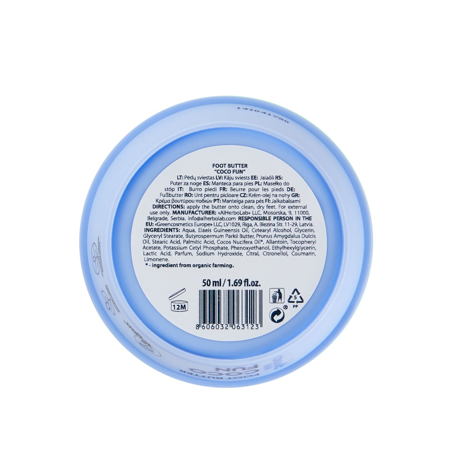 Burro Piedi Coco Fun